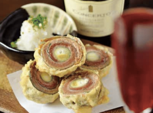 秋刀魚のしそ巻き上げ